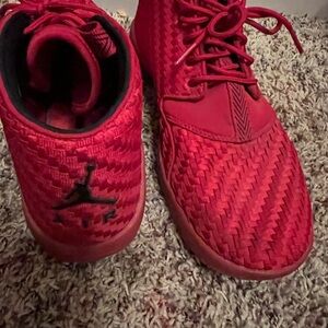 Jordan Mens Red Sneakers